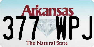 AR license plate 377WPJ