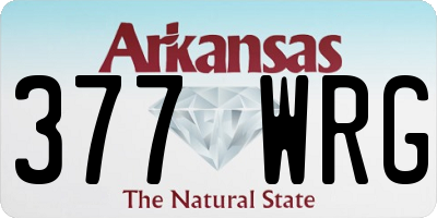 AR license plate 377WRG