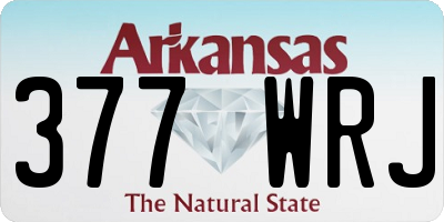 AR license plate 377WRJ