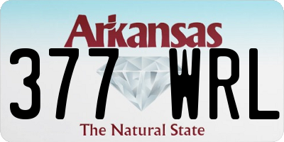 AR license plate 377WRL