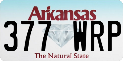 AR license plate 377WRP
