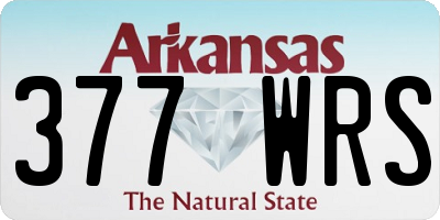 AR license plate 377WRS