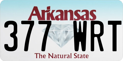 AR license plate 377WRT