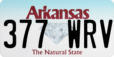AR license plate 377WRV