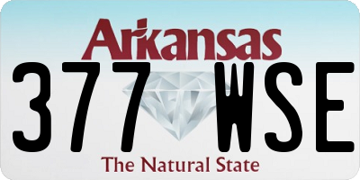 AR license plate 377WSE