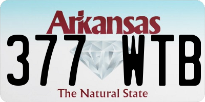 AR license plate 377WTB