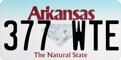 AR license plate 377WTE