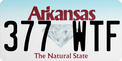 AR license plate 377WTF