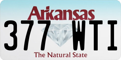 AR license plate 377WTI