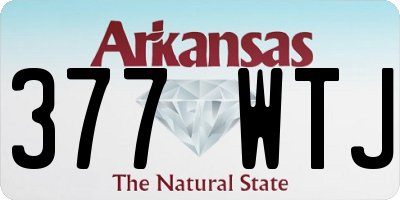 AR license plate 377WTJ