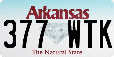 AR license plate 377WTK