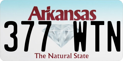 AR license plate 377WTN