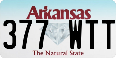 AR license plate 377WTT