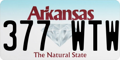 AR license plate 377WTW