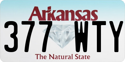 AR license plate 377WTY