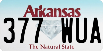 AR license plate 377WUA