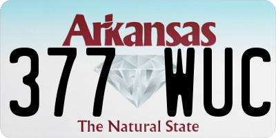 AR license plate 377WUC