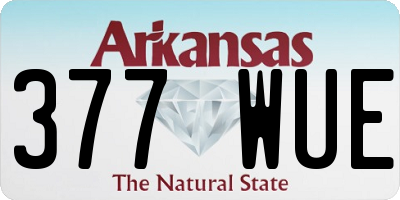 AR license plate 377WUE