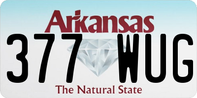 AR license plate 377WUG