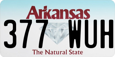 AR license plate 377WUH