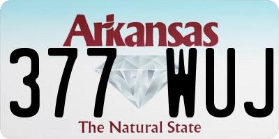 AR license plate 377WUJ