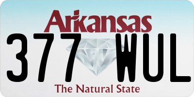 AR license plate 377WUL