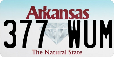 AR license plate 377WUM