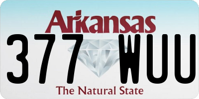 AR license plate 377WUU