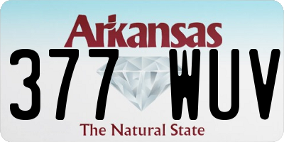 AR license plate 377WUV