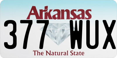 AR license plate 377WUX