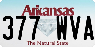 AR license plate 377WVA