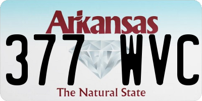 AR license plate 377WVC