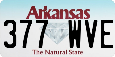 AR license plate 377WVE