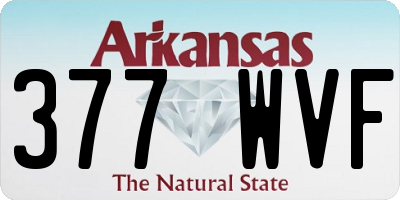 AR license plate 377WVF
