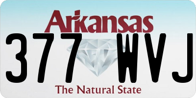 AR license plate 377WVJ