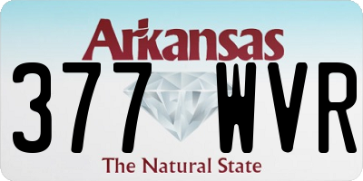 AR license plate 377WVR