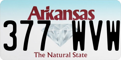 AR license plate 377WVW