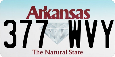 AR license plate 377WVY