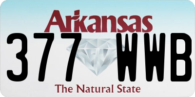 AR license plate 377WWB