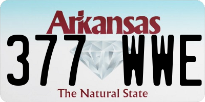 AR license plate 377WWE