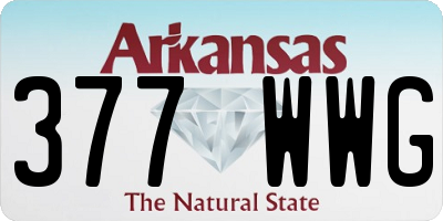 AR license plate 377WWG