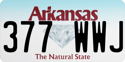 AR license plate 377WWJ