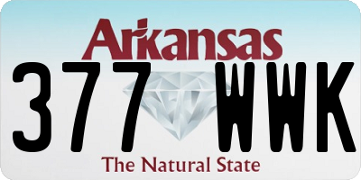 AR license plate 377WWK