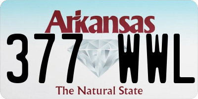 AR license plate 377WWL