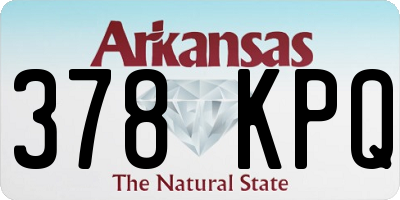 AR license plate 378KPQ