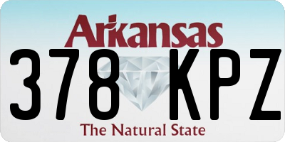 AR license plate 378KPZ