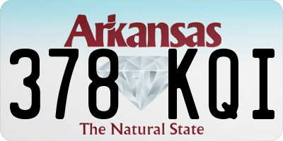 AR license plate 378KQI