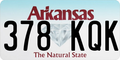 AR license plate 378KQK