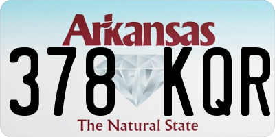 AR license plate 378KQR