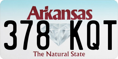AR license plate 378KQT